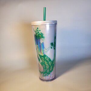 Starbucks Tumbler Cup Holographic Siren Mermaid Tumbler Venti Holiday 2022 NWT